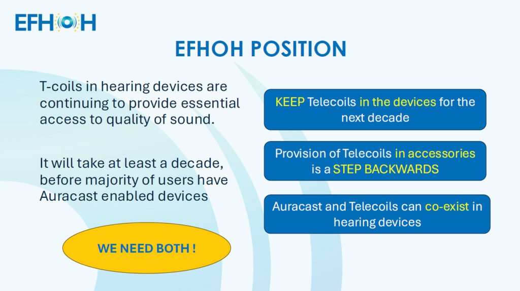 EFHOH position Auracast and telecoils