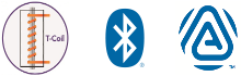 combined image: Telecoil and Bluetooth and Auracast