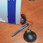 omni directional mic, PLA-90 counter hearing loop, and pencil